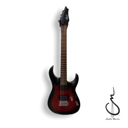 Guitarra Electrica Cort X100OPBB Vino Sombreado Mate