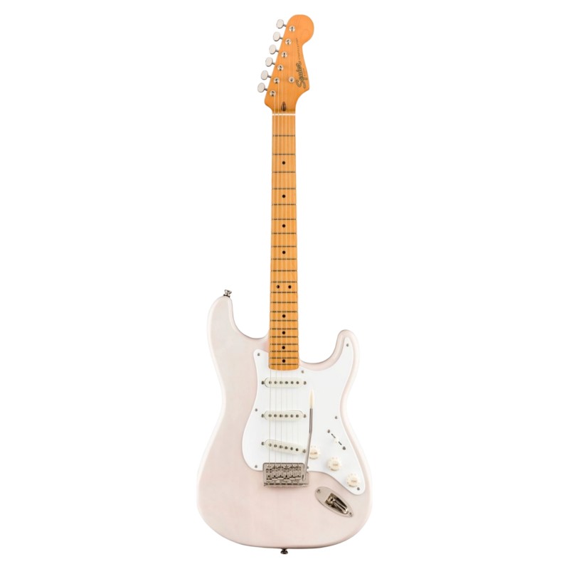 Guitarra Eléctrica Squier Classic Vibe ’50s Stratocaster White Blonde – Estilo Vintage y Sonido Auténtico