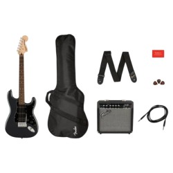 Pack Squier Affinity Stratocaster HSS – Guitarra Eléctrica con Amplificador Fender