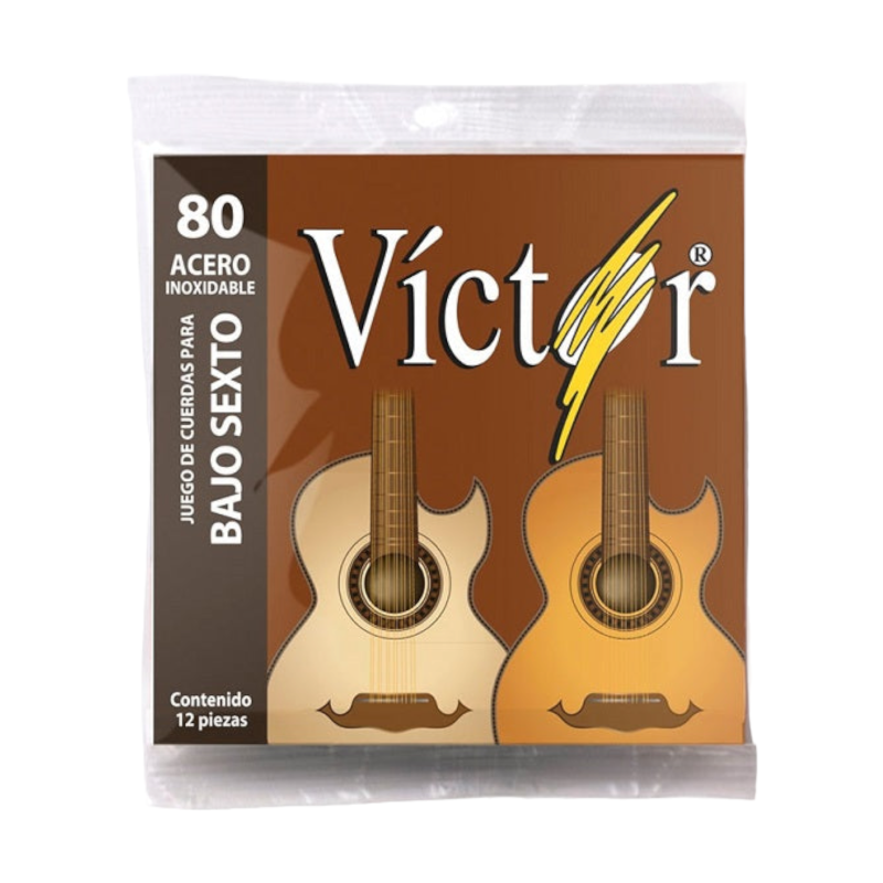 Cuerdas de Bajo Sexto Victor 80