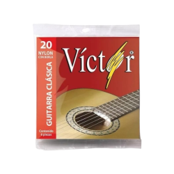 Cuerdas de Guitarra Acustica de Nailon Victor 20