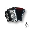 Hohner A4840s Acordeon Diatonico Panther Tono Fa 31 Botones