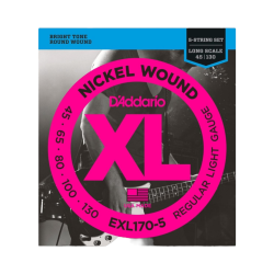 Cuerdas Bajo Electrico 5 Daddario Exl170-5