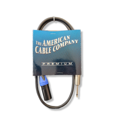 American Cable XLRM-PM-03 de XLR Macho a Plug Mono