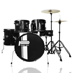 Bateria PowerBeat JBP1601ABK de 5 piezas, color negro
