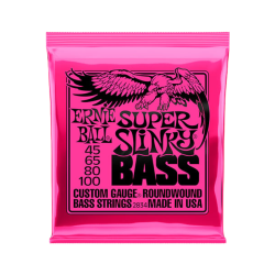 Cuerdas ErnieBall 2834 para Bajo 4 Cuerdas Encordado Nickel 45-100